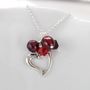 Silver Heart Necklace In Many Colours, thumbnail 12 of 12