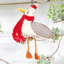 Felt Seagull In Scarf Christmas Tree Decoration, thumbnail 1 of 2