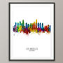 Los Angeles Skyline Portrait Print And Box Canvas, thumbnail 3 of 5