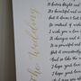 Handwritten Calligraphy First Wedding Paper Anniversary Print, thumbnail 5 of 8