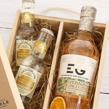 Personalised Edinburgh Gin Liqueur Gift Set By SpiritSmith ...