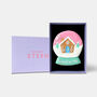 Vegan Personalised Snow Globe Letterbox Cookie, thumbnail 4 of 10