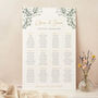 Botanical Personalised Wedding Table Plan, thumbnail 1 of 3