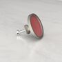 Red Shade Cupboard Drawer Door Cabinet Knobs Handles, thumbnail 3 of 9