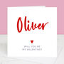 Will You Be My Valentine Personalised Valentine's Day Card, thumbnail 2 of 5