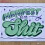 Hand Painted Poster Showcard Style ‘Manifest That Shit’, thumbnail 2 of 5