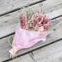 Pink Dried Flower Mini Bouquet, thumbnail 1 of 8