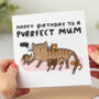 'Purrfect Mum' Birthday Card, thumbnail 1 of 2