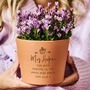 Personalised Terracotta Teacher Flower Pot, thumbnail 2 of 4