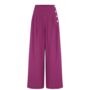 Audrey Trousers In Mulberry Vintage 1940s Style, thumbnail 1 of 2