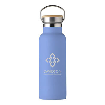 Custom Logo Bamboo Topped Insulated Water Bottle, 3 of 7