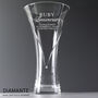 Personalised Ruby Anniversary Diamante Heart Vase, thumbnail 6 of 6