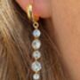 Diamond Large And Small Drop Earrings, thumbnail 1 of 6