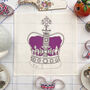 The King's Coronation Crown Linen Lunch Napkins, thumbnail 2 of 6