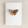 Orange Butterfly Watercolour Pop Out Card, thumbnail 2 of 3