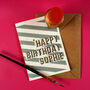 Personalised Gold Detail Birthday Card, thumbnail 4 of 5