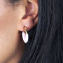 Enamel Chunky Hoop Earrings, thumbnail 2 of 6