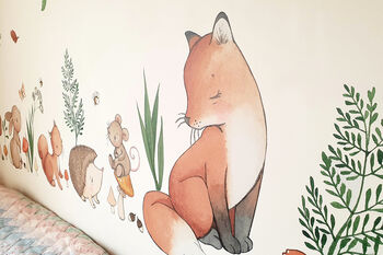 Children's Woodland Animals Wall Decal Stickers, 7 of 11