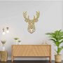 Geometric Stag Deer Head Wooden Wall Art Room Decor, thumbnail 6 of 10