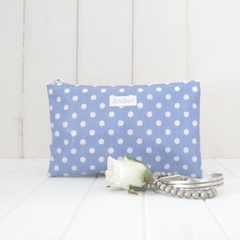 Personalised Wipe Clean Wash Bag And Jewellery Pouch, 4 of 5