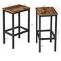 Set Of Two Industrial Bar Stools Chairs With Footrest, thumbnail 6 of 7