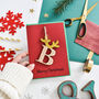 Personalised Reindeer Letter Christmas Card Decoration, thumbnail 2 of 6