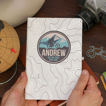 Mountain Bike Personalised Travel Notebook, 5 of 5