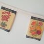 Fabric Flower Seed Packet Decorative Bunting, thumbnail 3 of 8