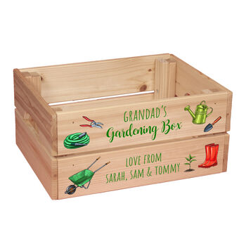 Personalised Garden Gift Treat Hamper Crate, 2 of 2
