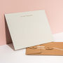 Personalised Foil Notecards, Landscape, Pale Grey, thumbnail 3 of 4