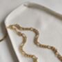 Thick 18 K Gold Link Chain Necklace Set, thumbnail 10 of 12