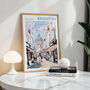 Brighton Lanes Travel Inspired City Poster, thumbnail 6 of 8
