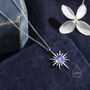 Moonstone North Star Pendant Necklace Sterling Silver, thumbnail 1 of 11