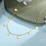 Sterling Silver Dainty Disk Choker Necklace, thumbnail 2 of 12
