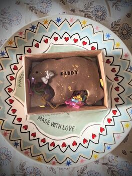 Hand Iced Personalised Brown Bear Biscuit Gift, 5 of 6