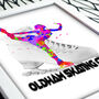 Ice Skating Personalised Gift Art Print, thumbnail 3 of 5