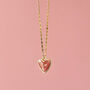 Gemstone Heart Pendant On 14k Gold Filled Chain, thumbnail 10 of 10