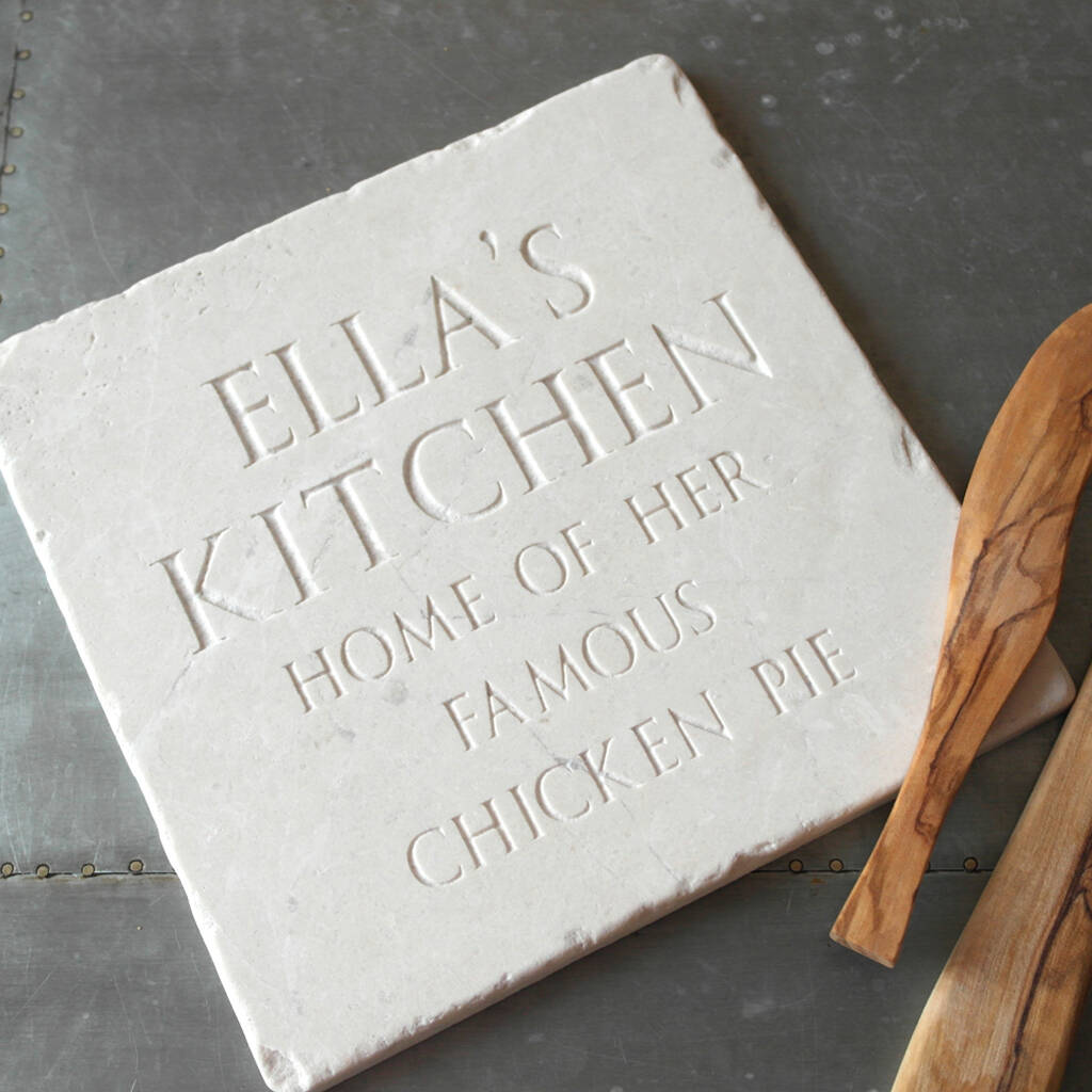 Personalised Slate Trivet By Letterfest Engraving