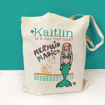Personalised Mermaid Swim Bag, 2 of 6