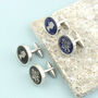 Personalised 60th Birthday Enamelled Sixpence Cufflinks, thumbnail 4 of 11