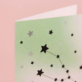 Taurus Star Sign Constellation Birthday Card, 3 of 7