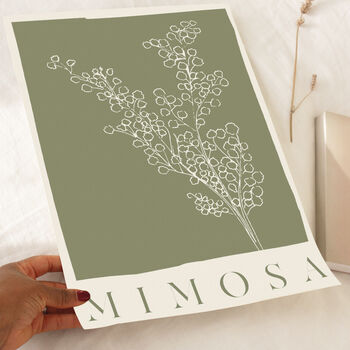 Botanical Mimosa Print, 2 of 4