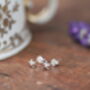 Luna Nine Carat White Gold Star Earrings, thumbnail 1 of 3