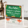 Personalised Teacher Chalkboard Acrylic Block Gift, thumbnail 1 of 2