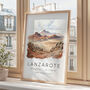 Lanzarote Spain Travel Poster With Map Coordinates, thumbnail 2 of 7
