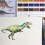 Personalised Dinosaurs Watercolour Birthday Card, thumbnail 4 of 4