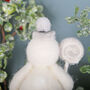 Freestanding Snowman With Lollipop Christmas Decoration, thumbnail 3 of 5