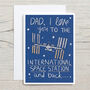 Space Station Father's Day Card, thumbnail 4 of 4