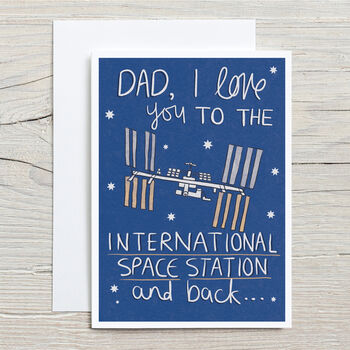 Space Station Father's Day Card, 4 of 4