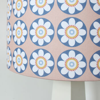 Daisy Daisy Lampshade In Pink Or Blue, 3 of 4